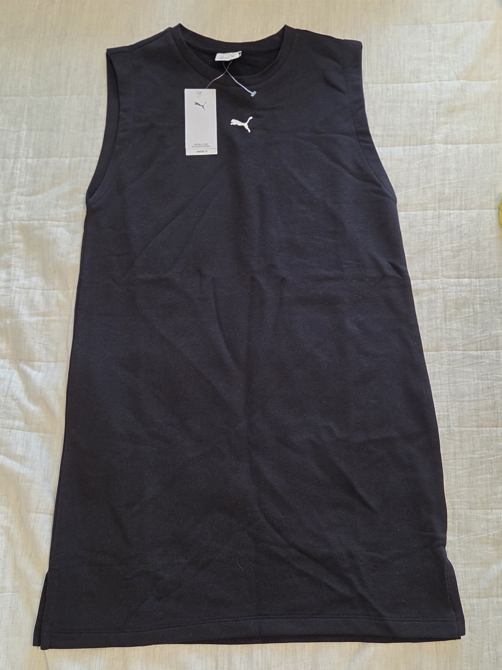 Puma Black Sleeveless Logo Dress